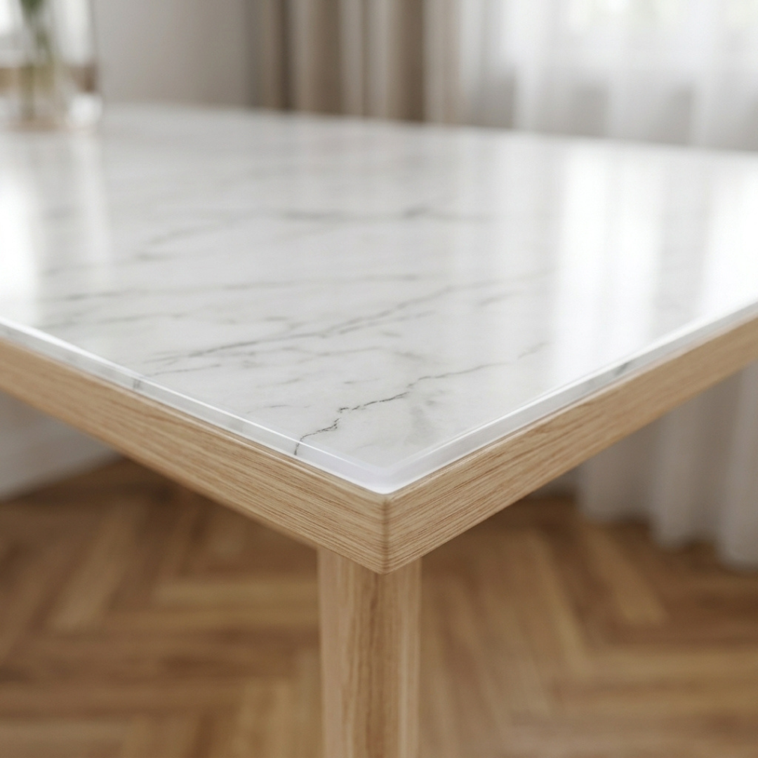 Pellicola Effetto Marmo Bianco trasparente in PVC - 2mm