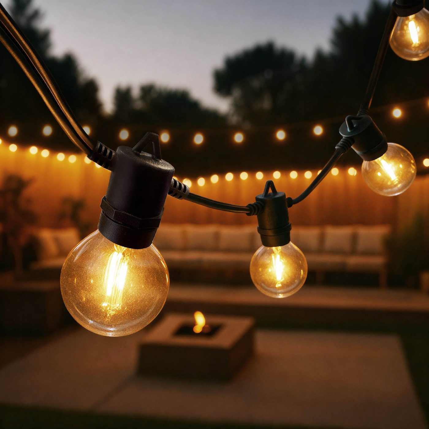 Catena Luminosa da Esterno con Lampadine Led 10 metri Brico Chain