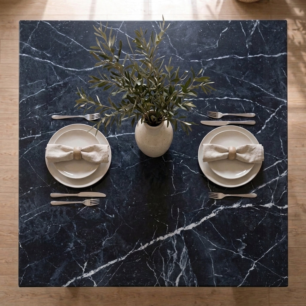 Pellicola Effetto Marmo Nero in PVC - 2mm