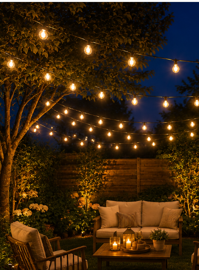 Catena Luminosa da Esterno con Lampadine Led 10 metri Brico Chain
