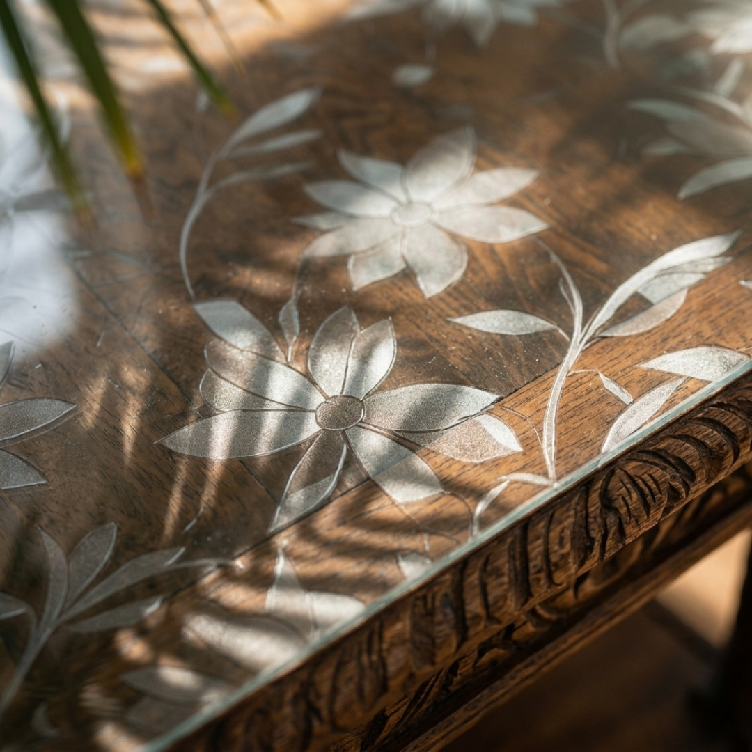 Pellicola Flower Effetto Vetro in PVC - 2mm