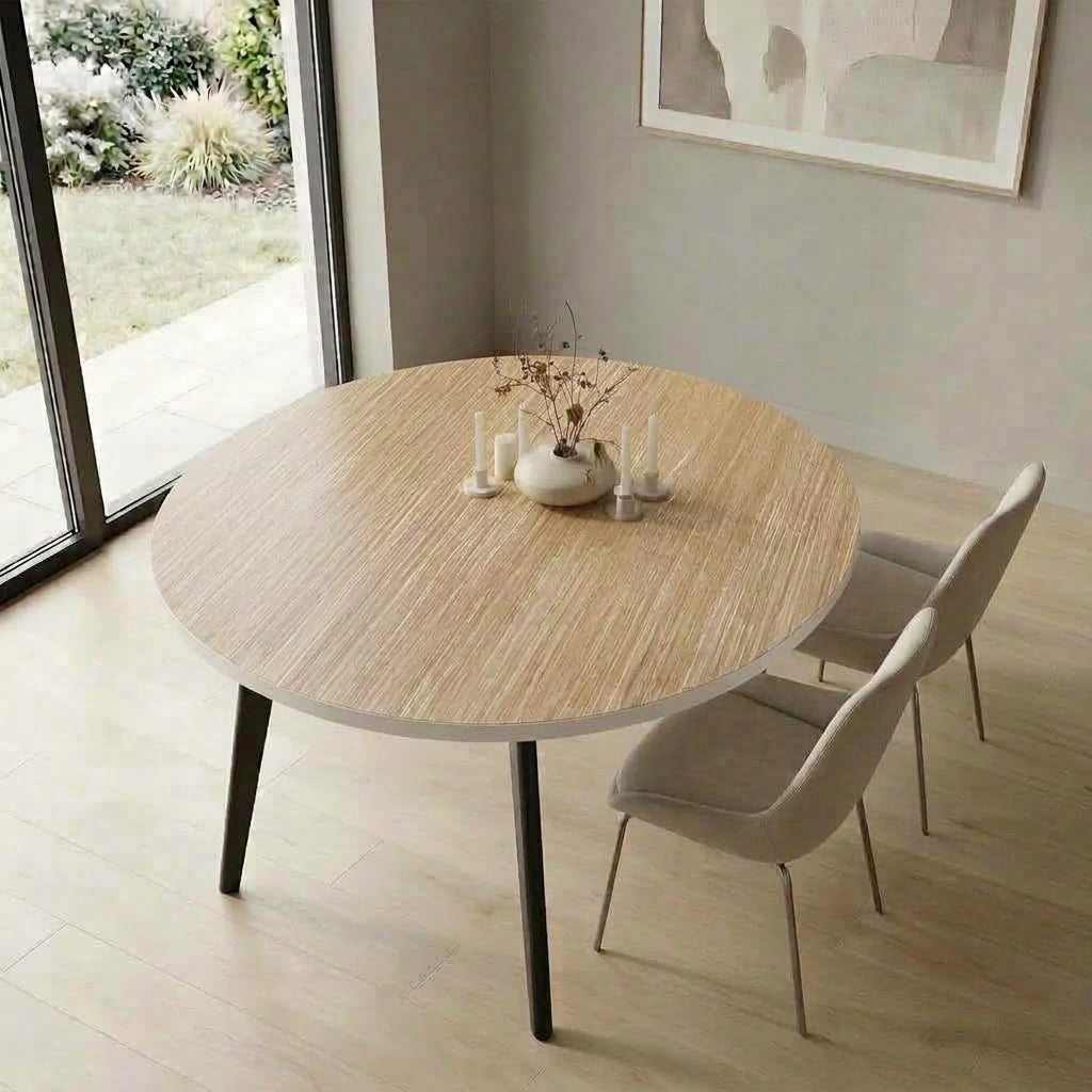 Pellicola Rotonda Effetto Legno Frassino sabbia in PVC - 2mm