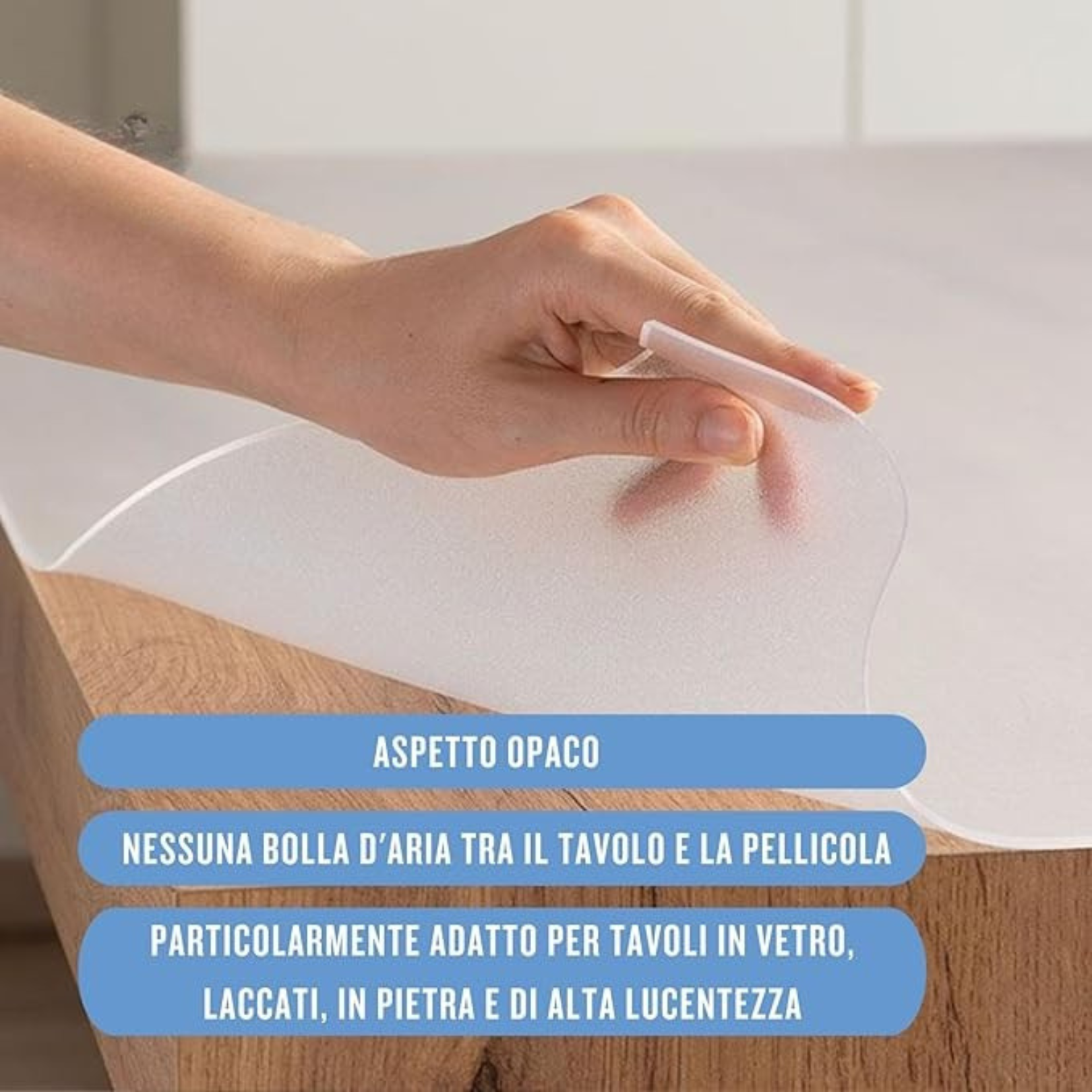 Pellicola opaca in PVC - 2mm (Per tavoli in vetro)