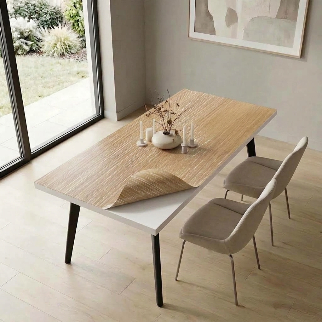 Pellicola Rotonda Effetto Legno Frassino sabbia in PVC - 2mm