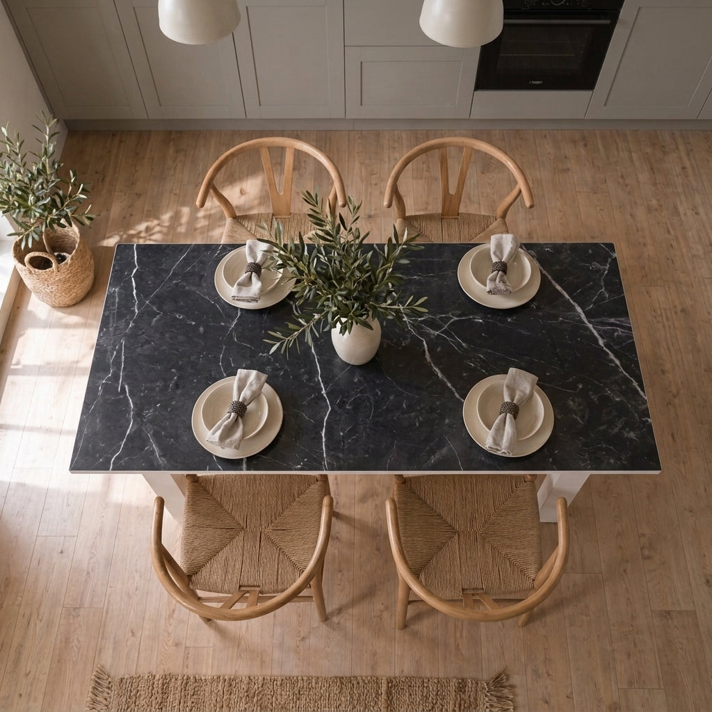 Pellicola Effetto Marmo Nero in PVC - 2mm