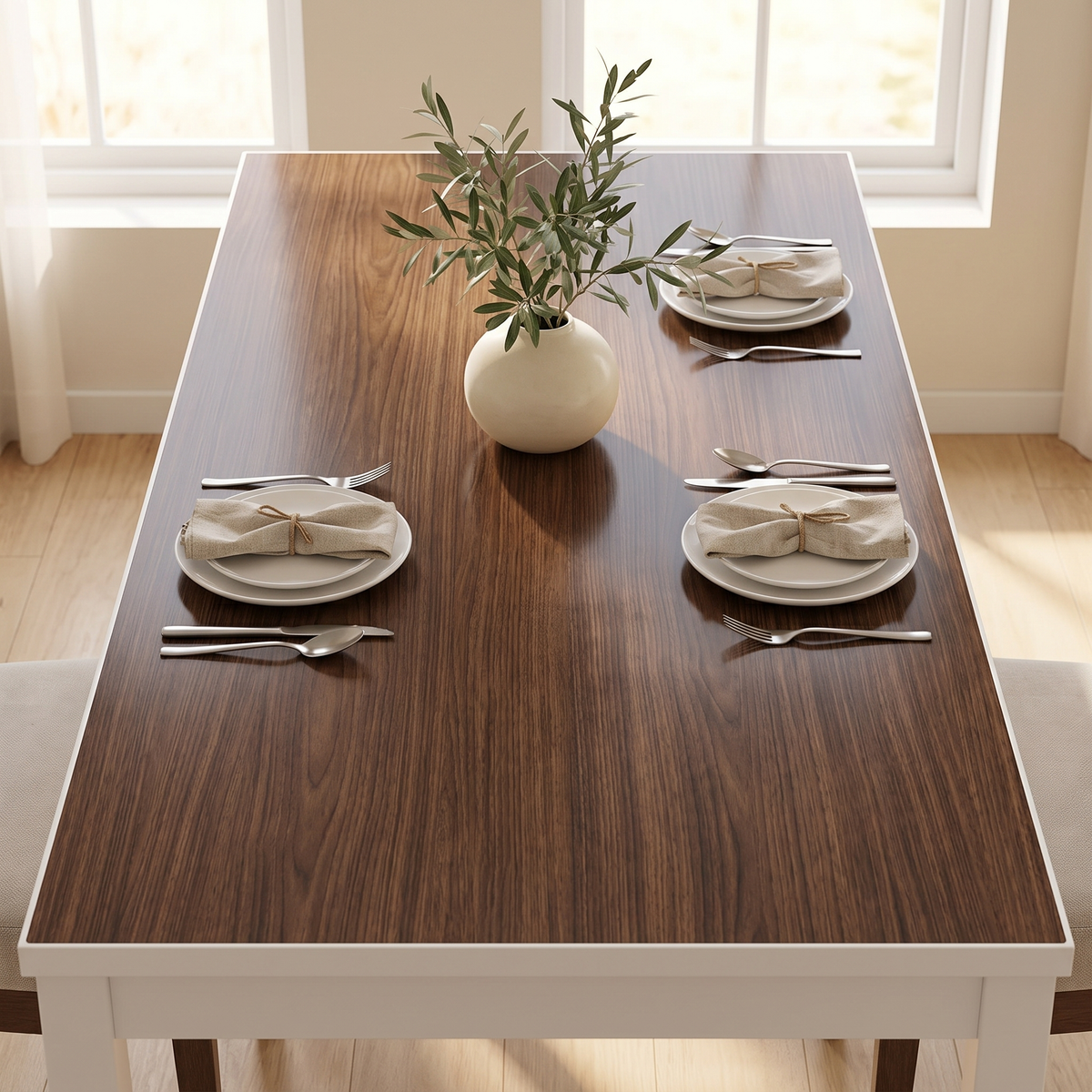 Pellicola Effetto Legno Noce Scuro in PVC - 2mm